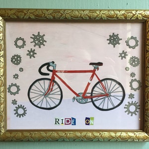 Bicycle Art Print Ride On image 2