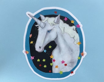 Unicornio Pegatina