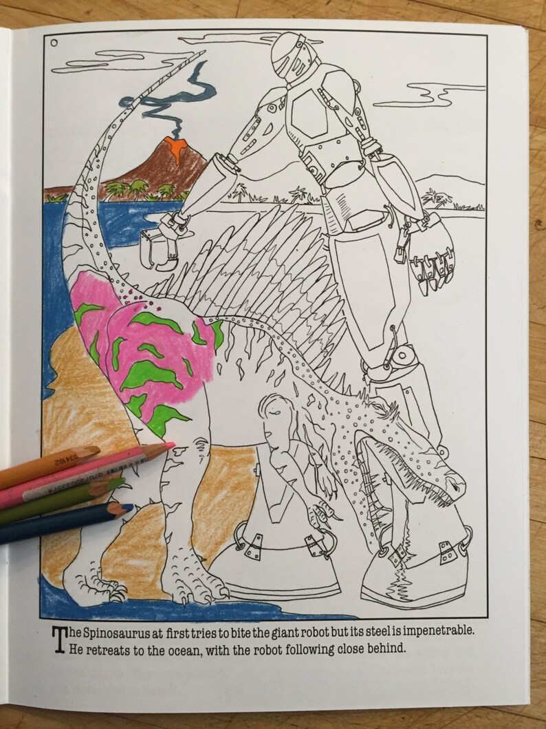 Download Coloring Book: Dinosaurs vs. Machines The earth will ...
