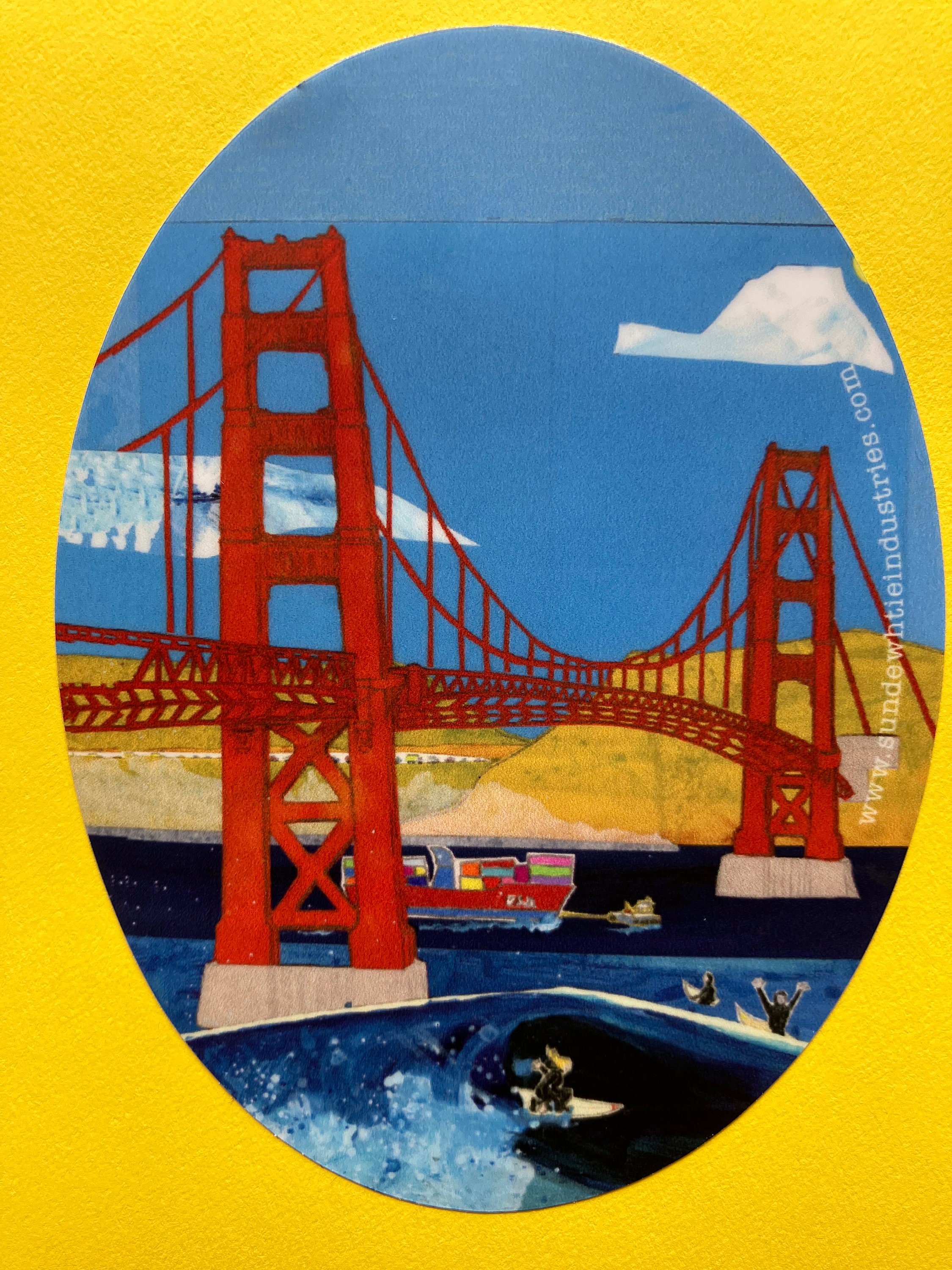 Bridge Sticker Golden Gate Bridge Sticker - Etsy