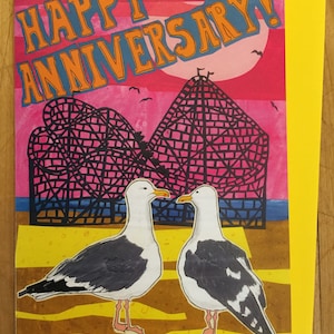 Cartão de feliz aniversário da gaivota!