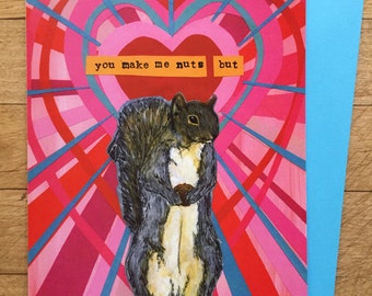 Nuts Squirrel Card
