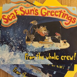 Surfing Dogs Holiday Boxed Cards image 1