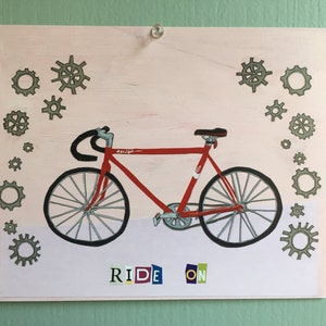 Bicycle Art Print (Ride On)