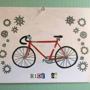 Bicycle Art Print Ride On image 1