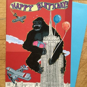 Carte d'anniversaire de King Kong