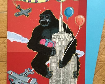 King Kong Birthday Card