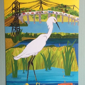 Egret Art Print image 1