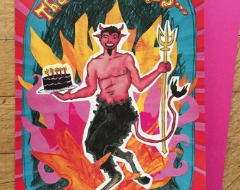 Devil Birthday Card