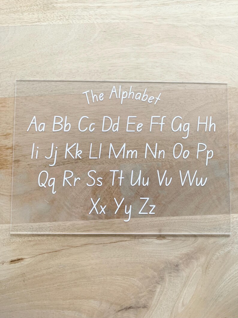 Alphabet Tracing Board- NSW Foundation Font- Pre Writing- Educational ...