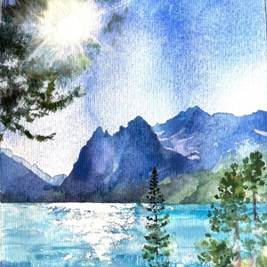 Grand Teton National Park_Grand Teton National Park_Original watercolor