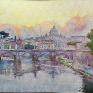 Rome. Raising the original jour_aquarelle