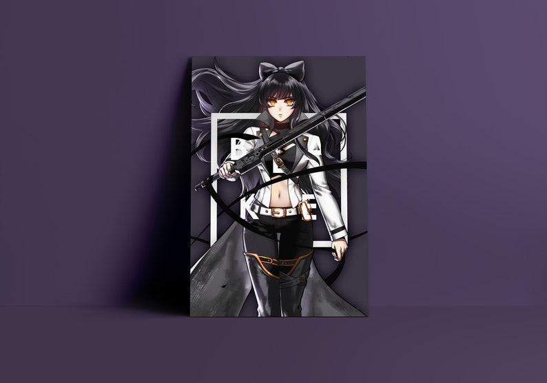 Blake Rwby Fan Art Poster Etsy Blake Rwby Fan Art Poster Etsy