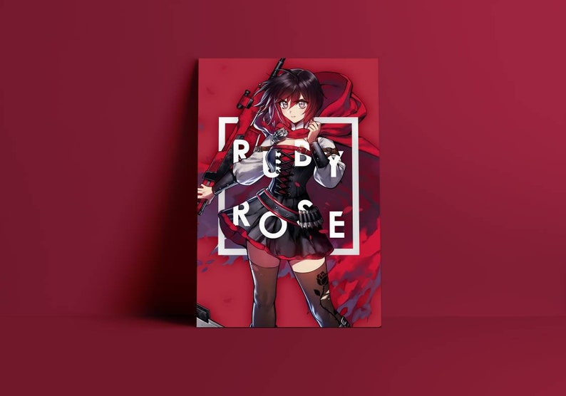 Ruby Rwby Fan Art Poster Etsy