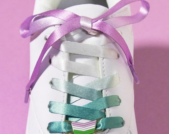 Genderqueer Pride Flag Shoelaces