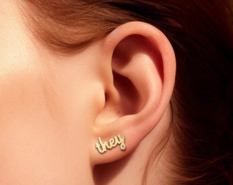 They/Them Pronoun Earrings
