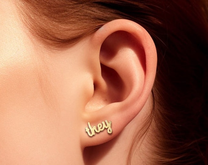 They/Them Pronoun Earrings