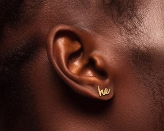 He/Him Pronoun Earrings