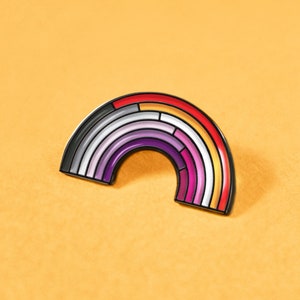 Pin arcoíris asexual/lésbico: insignia de Wiki de significado Insignia de accesorio de orgullo sutil Ace Greysexual Demisexual Demiromántico Demi Tarjeta de San Valentín