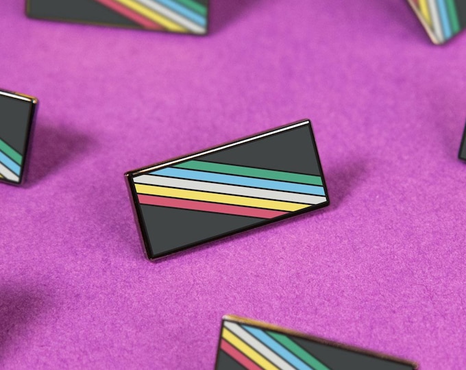 The Disability Pride Flag Enamel Pin