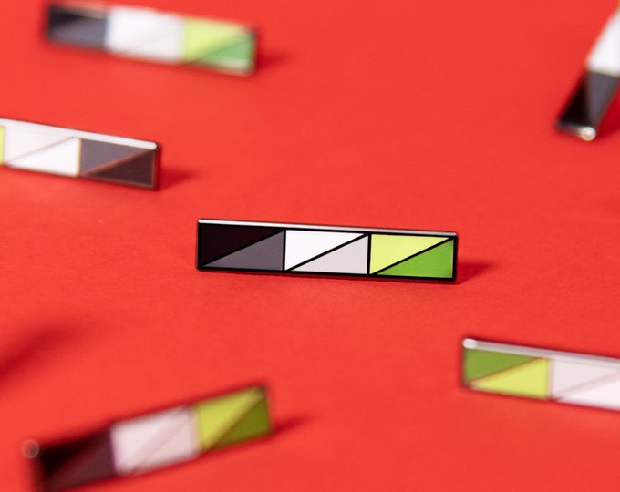 The Aromantic Bar Enamel Pin