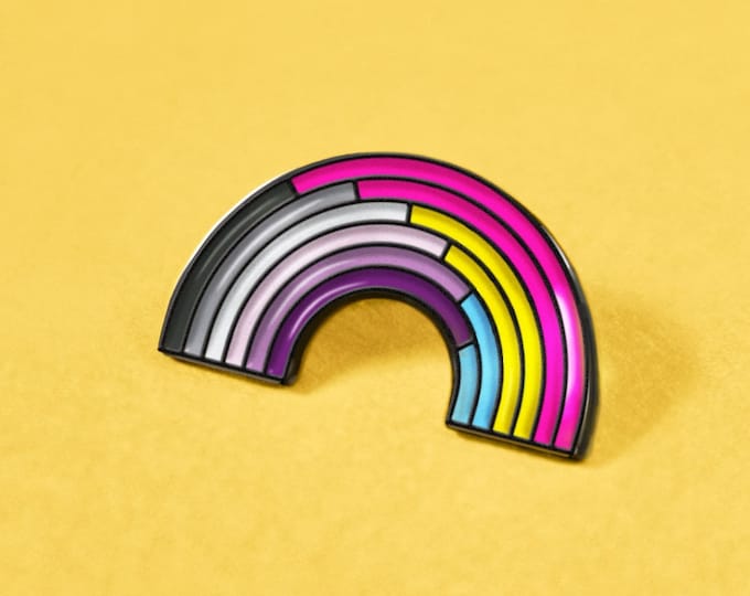 The Asexual/Panromantic Enamel Pin