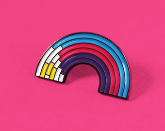 The Polyamory Rainbow Enamel Pin