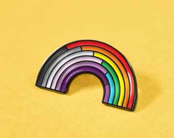 The Asexual/Rainbow Enamel Pin