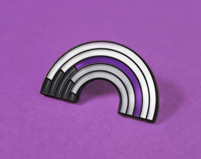 The Demisexual Rainbow Enamel Pin