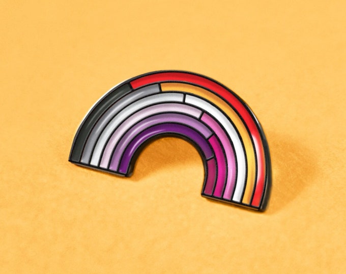 The Asexual/Lesbian Enamel Pin