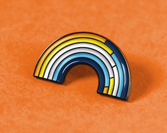 The Sunset Aroace Rainbow Enamel Pin