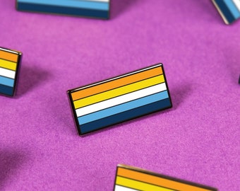 The Aroace Flag Enamel Pin