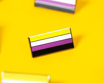 The Non-Binary Flag Enamel Pin