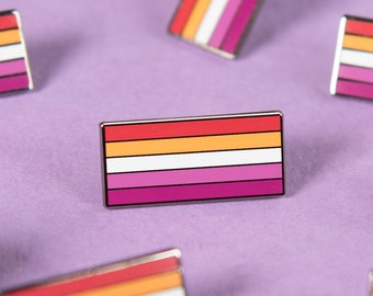 The Community Lesbian Flag Enamel Pin