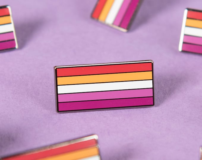 The Community Lesbian Flag Enamel Pin