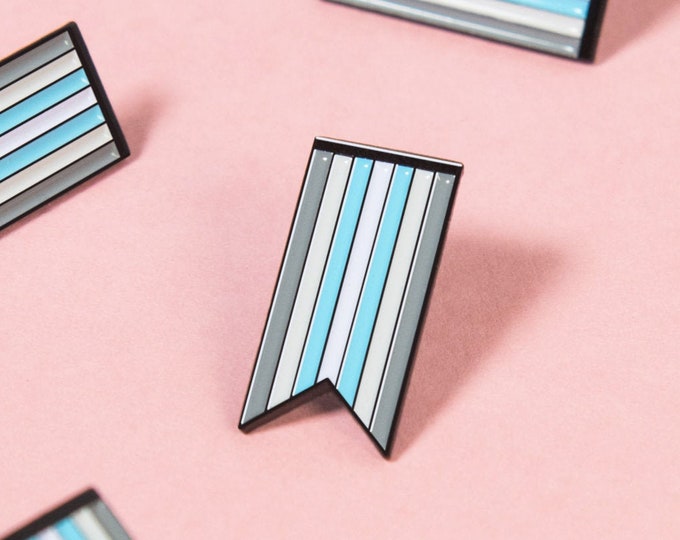 The Demiboy Ribbon Enamel Pin