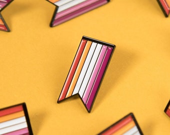 The Community Lesbian Ribbon Enamel Pin