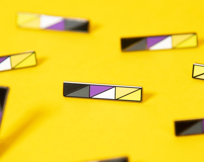 The Non-Binary Bar Enamel Pin