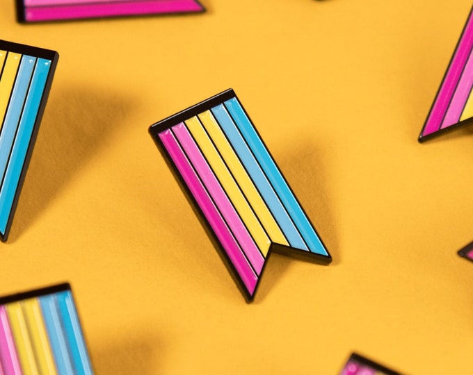 The Pansexual Ribbon Enamel Pin