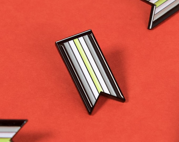 The Agender Ribbon Enamel Pin