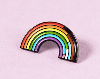 The Inclusive Rainbow Enamel Pin