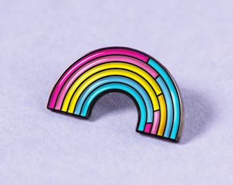 Pansexual Rainbow Pin — Queer Pride Badge Subtle Pride Accessory LGBT Gay Brooch Lapel Pin Sticker Patch Decal Tie Pin Gift Flag Present