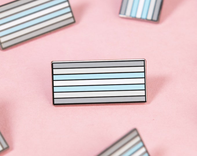 The Demiboy Flag Enamel Pin