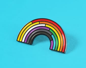 The Non-Binary/Rainbow Enamel Pin