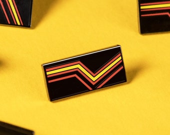 The Rubber Pride Flag Enamel Pin