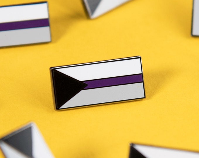 The Demisexual Flag Enamel Pin