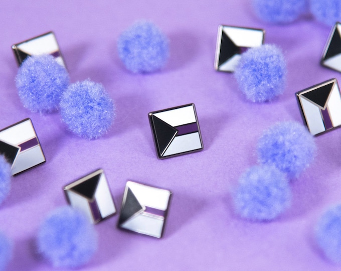 The Mini Demisexual Flag Pin