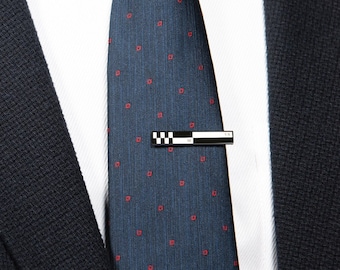 The "1:5 Scale Bar" Tie Bar — Architecture Formal Wear Interior Designer Black Suit Clip Wedding Engineer Surveyor Drawings Graduation Gift