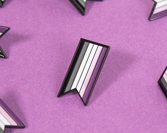 The Asexual Ribbon Enamel Pin