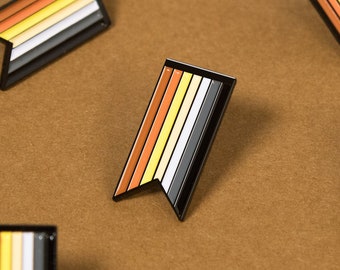 The Bear Pride Ribbon Enamel Pin